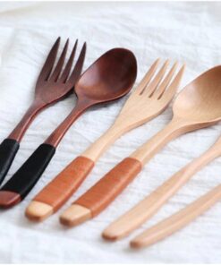 Natural Food Safe Wooden Fork And Spoon